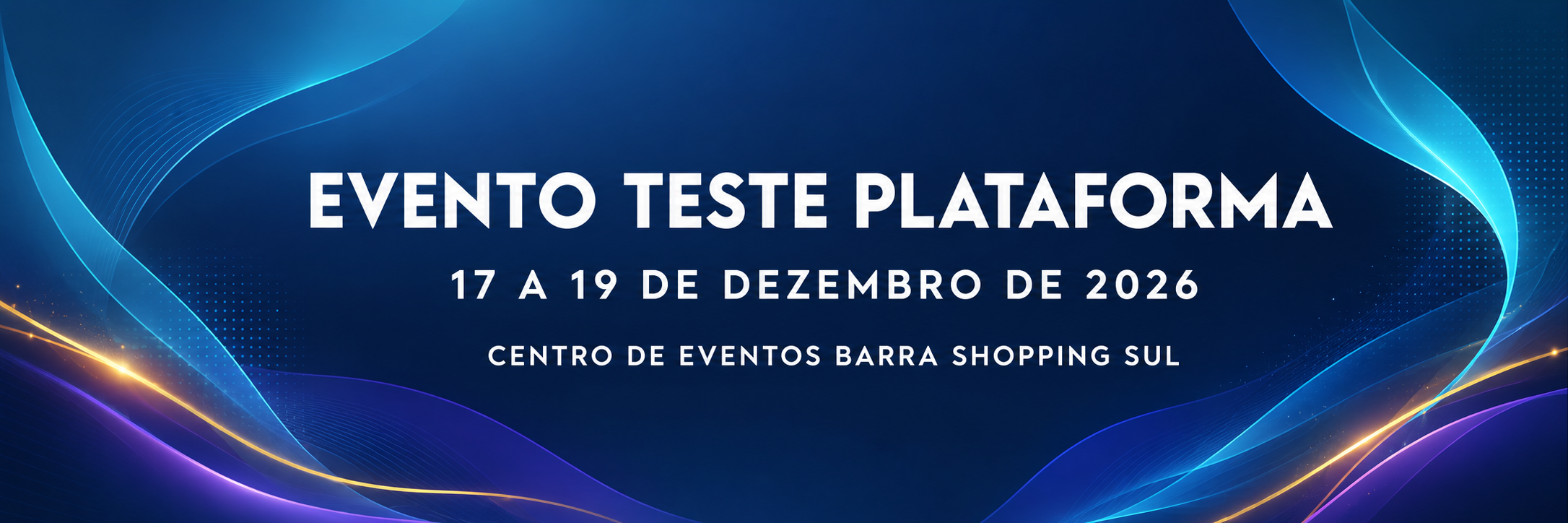 EVENTO TESTE PLATAFORMA